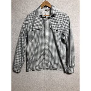Howler Bros Pearl Snap Button Shirt Mens M Plaid Long Sleeve Fishing Vented